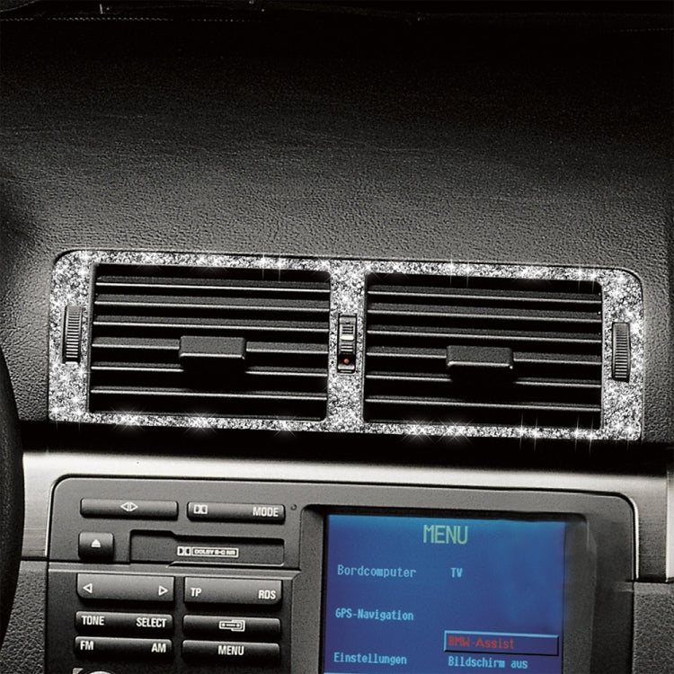 Car Middle Air Outlet Diamond Decoration Sticker, Left and Right Drive