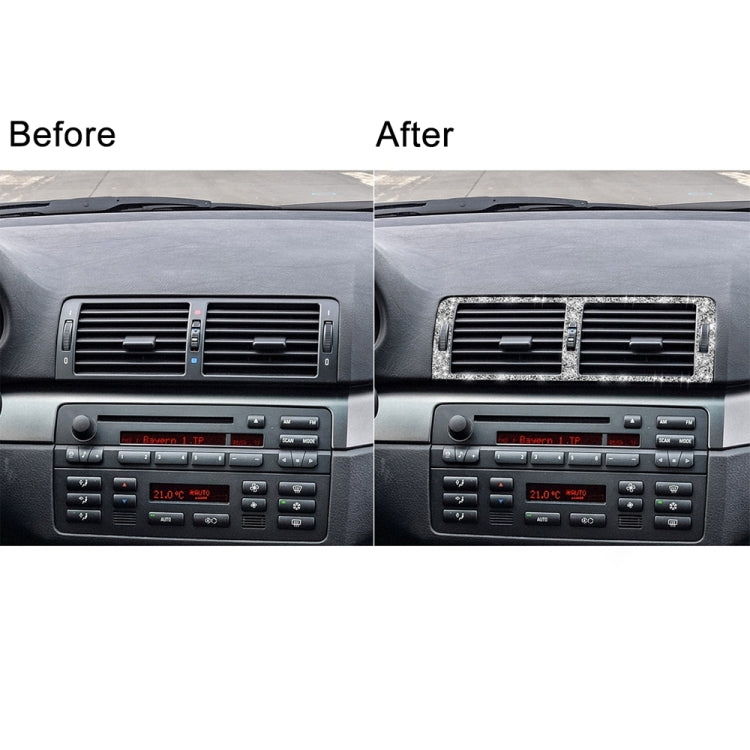 Car Middle Air Outlet Diamond Decoration Sticker, Left and Right Drive