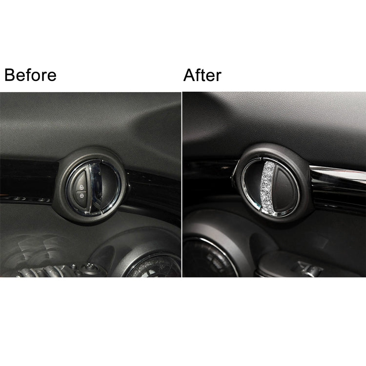 For BMW Mini Cooper Clubman Countryman  F55 4pcs Car F Chassis Door Handle Diamond Decoration Sticker