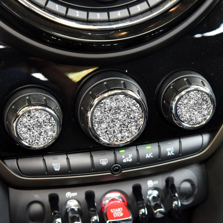 Car Multimedia Knob Diamond Decoration Sticker