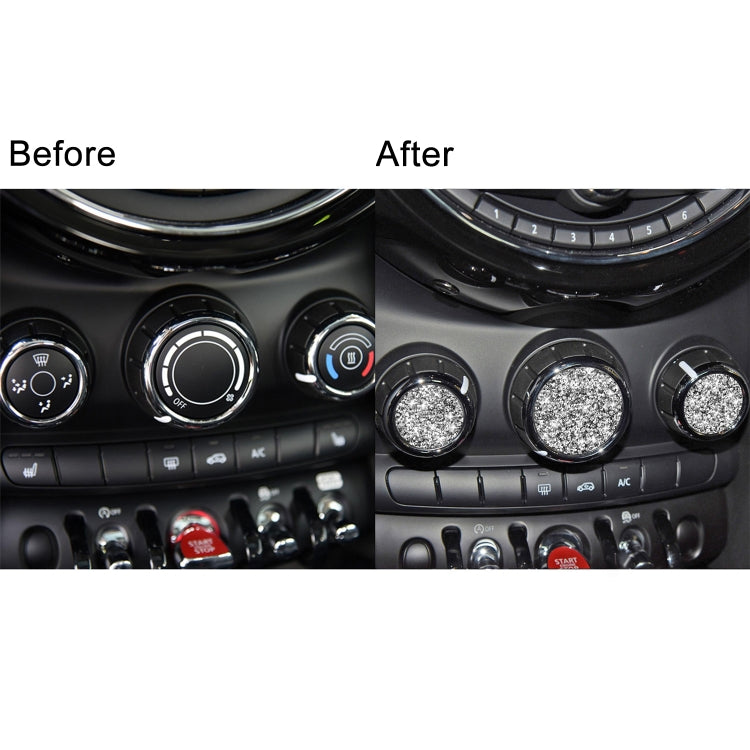 Car Multimedia Knob Diamond Decoration Sticker
