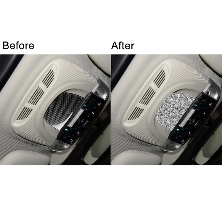 Car Reading Light Panel Diamond Decoration Sticker