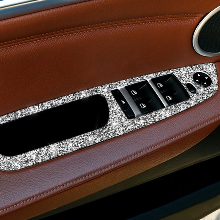 For BMW X5 E70 2008-2013 / X6 E71 2009-2014 Car Window Lift Panel Diamond Decoration Sticker