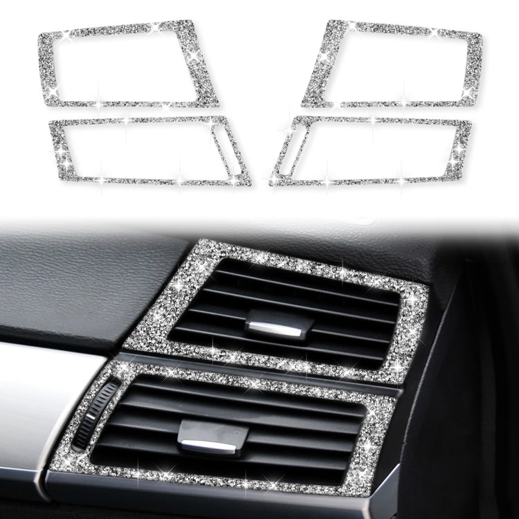 For BMW X5 E70 / X6 E71 2008-2013 Car Side Air Outlet Diamond Decoration Sticker