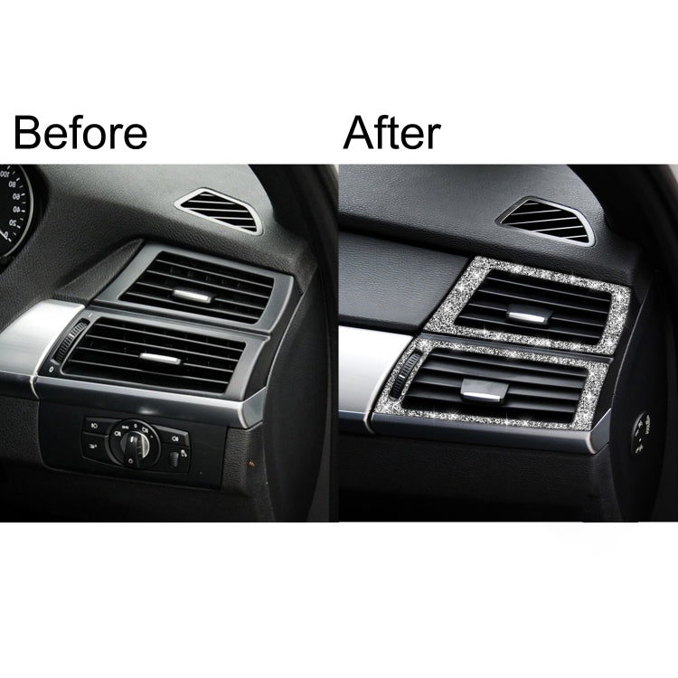 For BMW X5 E70 / X6 E71 2008-2013 Car Side Air Outlet Diamond Decoration Sticker