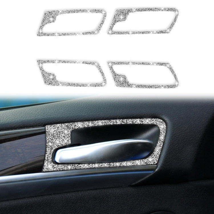 For BMW X5 E70 / X6 E71 2008-2014 Car Door Inner Handle Frame Diamond Decoration Sticker