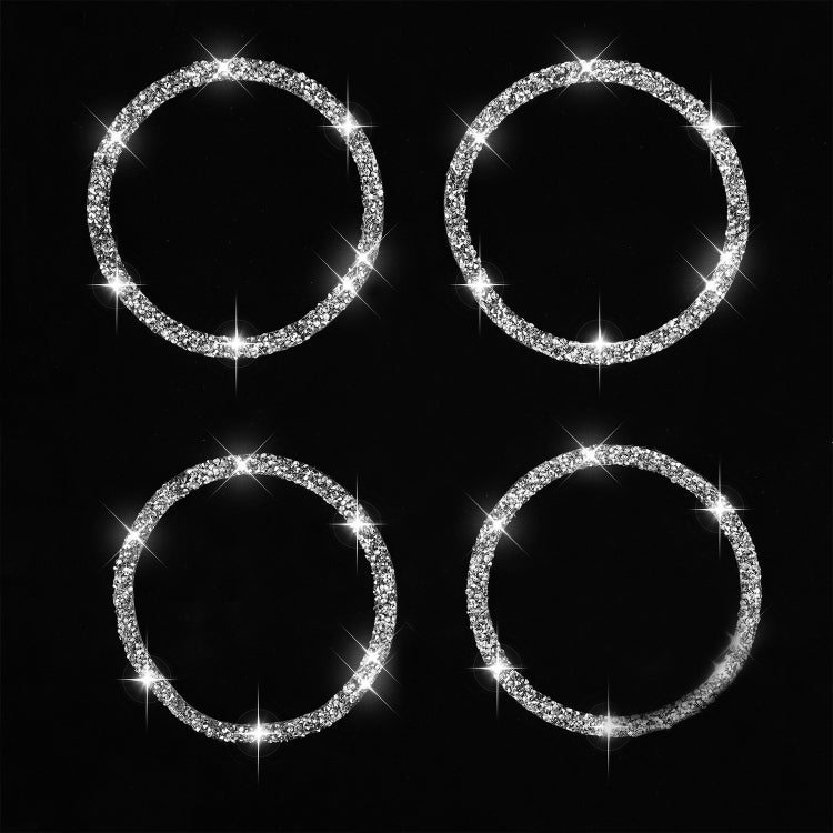 For BMW E70 2008-2013 / E71 2008-2014 4pcs Car Horn Circle Diamond Decoration Sticker