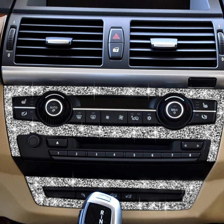 For BMW X5 E70 2008-2013 / X6 E71 2009-2014 Car Air Conditioner Set Diamond Decoration Sticker