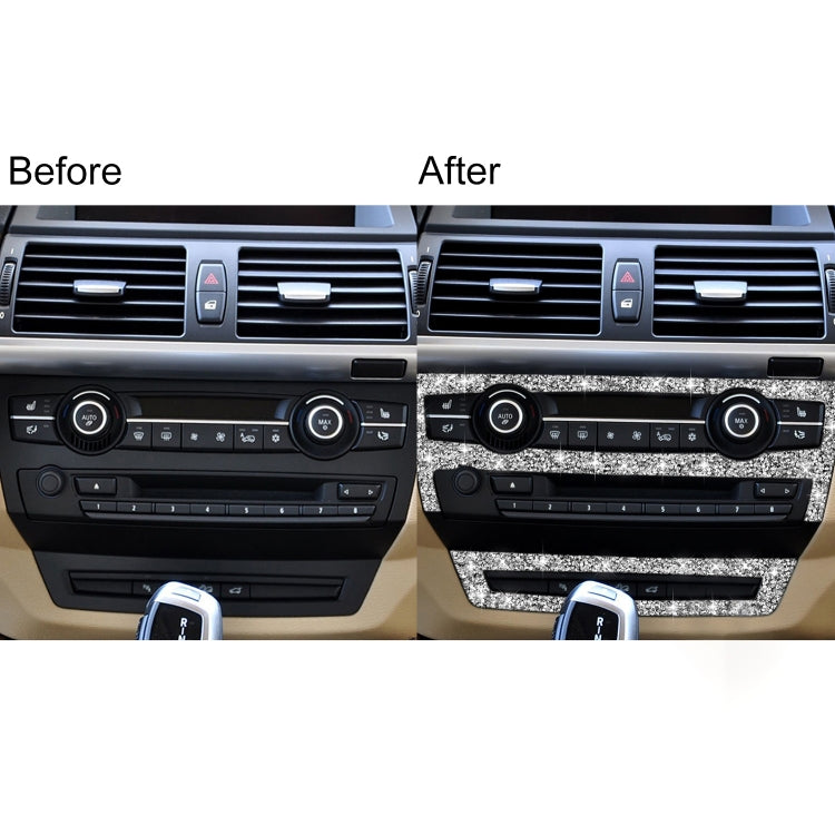 For BMW X5 E70 2008-2013 / X6 E71 2009-2014 Car Air Conditioner Set Diamond Decoration Sticker