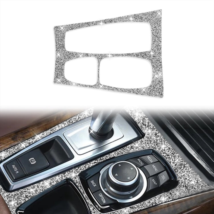 For BMW X5 E70 2008-2013 / X6 E71 2009-2014 Car Gear Panel Diamond Decoration Sticker