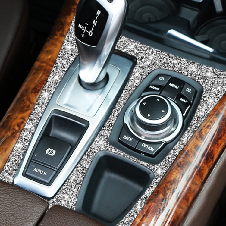 For BMW X5 E70 2008-2013 / X6 E71 2009-2014 Car Gear Panel Diamond Decoration Sticker