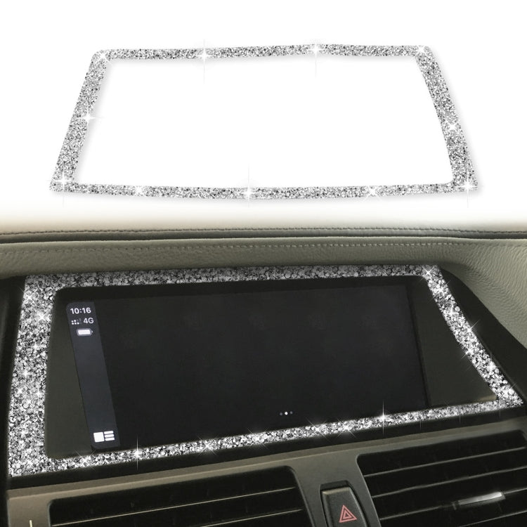 For BMW X5 E70 / X6 E71 2008-2013 Car Navigation Frame Diamond Decoration Sticker