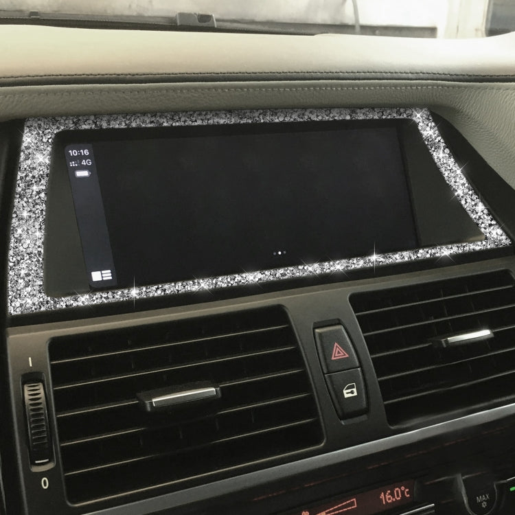For BMW X5 E70 / X6 E71 2008-2013 Car Navigation Frame Diamond Decoration Sticker