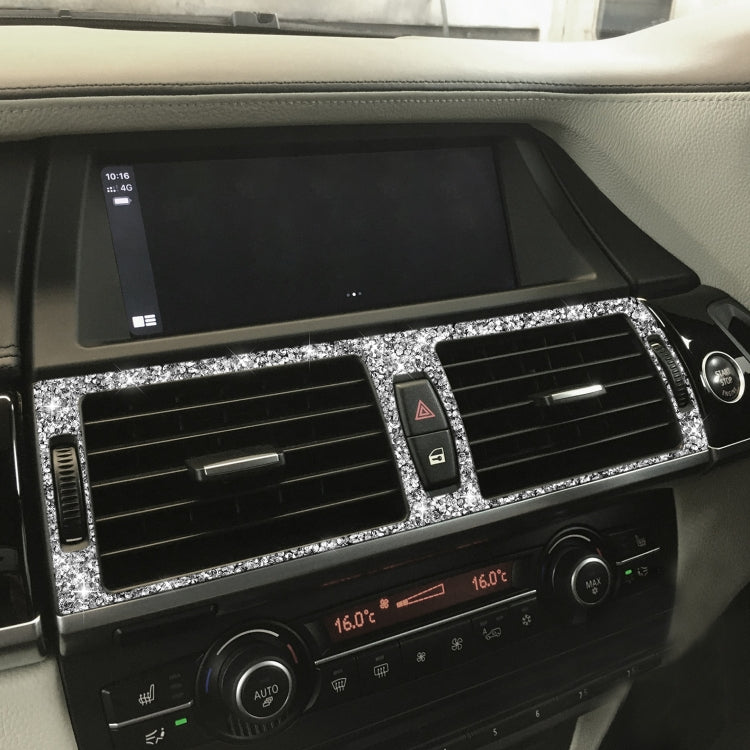 For BMW X5 E70 / X6 E71 2008-2013 Car Middle Air Outlet Diamond Decoration Sticker