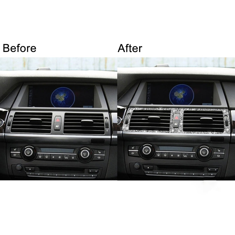 For BMW X5 E70 / X6 E71 2008-2013 Car Middle Air Outlet Diamond Decoration Sticker