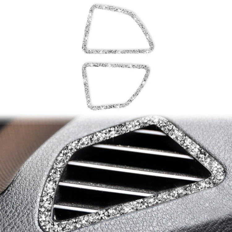 For BMW X5 E70 / X6 E71 2008-2013 Car Dashboard Air Outlet Diamond Decoration Sticker