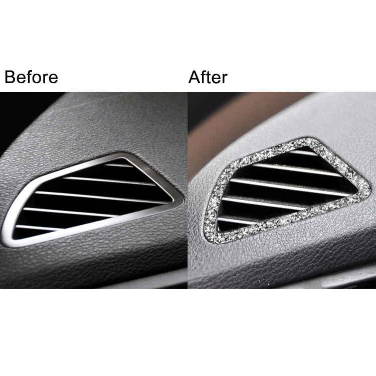 For BMW X5 E70 / X6 E71 2008-2013 Car Dashboard Air Outlet Diamond Decoration Sticker