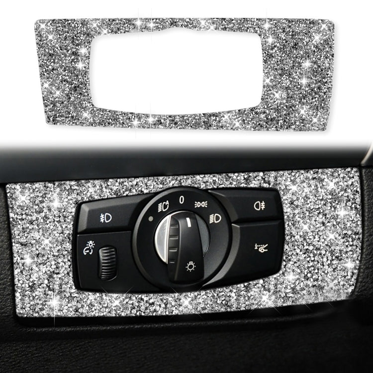 For BMW X5 E70 / X6 E71 2008-2013 Car Headlight Panel Diamond Decoration Sticker