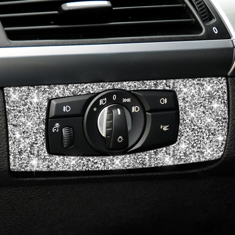 For BMW X5 E70 / X6 E71 2008-2013 Car Headlight Panel Diamond Decoration Sticker