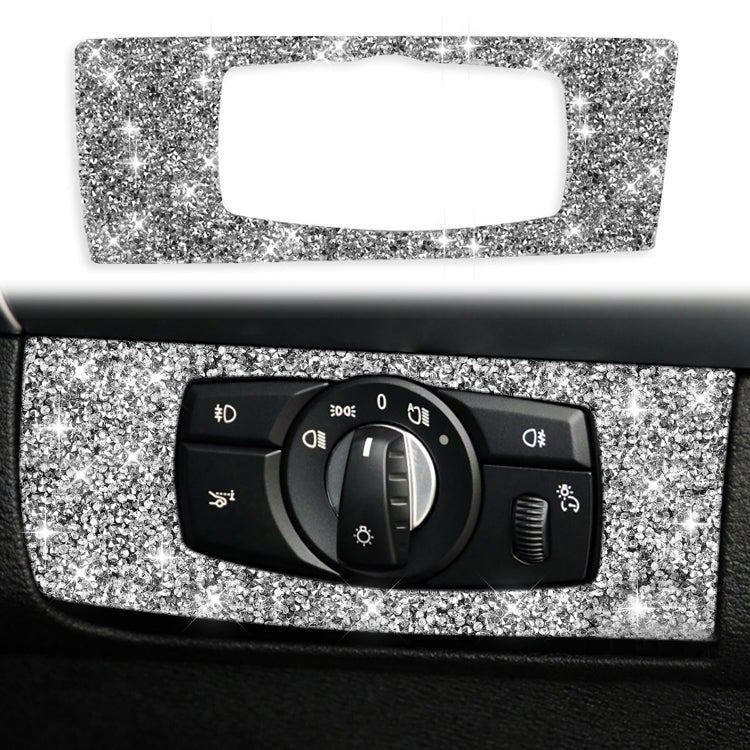 For BMW X5 E70 / X6 E71 2008-2013 Car Headlight Panel Diamond Decoration Sticker