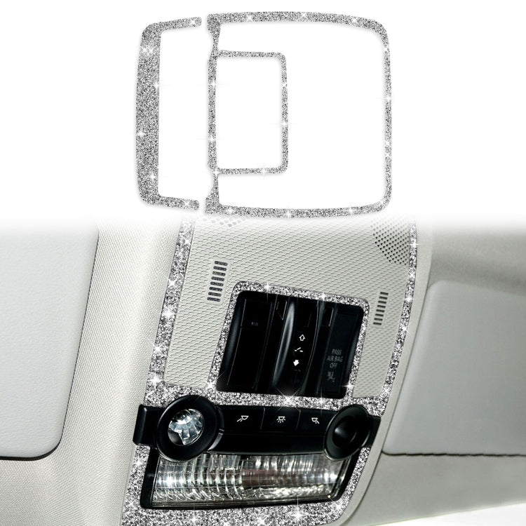 For BMW X5 E70 / X6 E71 2008-2013 2pcs Car Reading Light Diamond Decoration Sticker