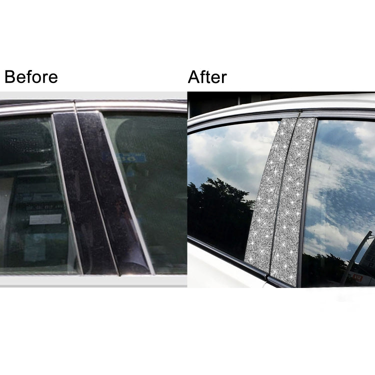 For BMW X5 E70 2008-2013 8pcs Car B-Pillar Diamond Decoration Sticker