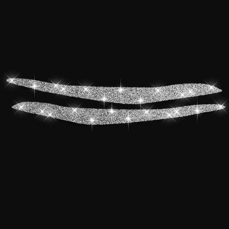 For BMW X5 E70 2010-2012 Car Light Eyebrow Diamond Decoration Sticker