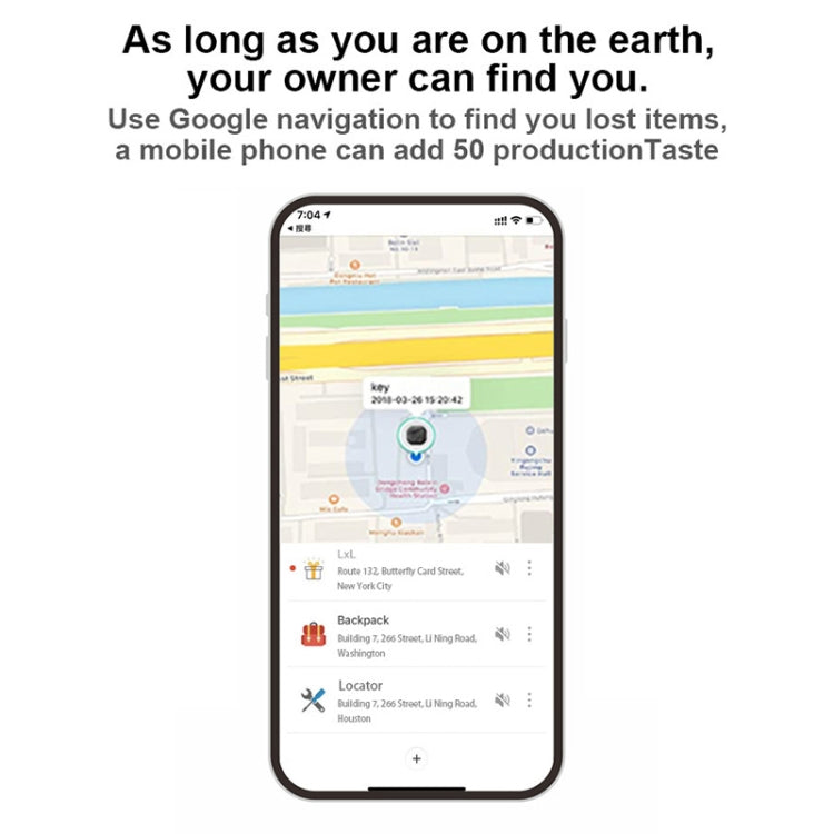 F6 Circular Global Location Tracker Anti-lost Device