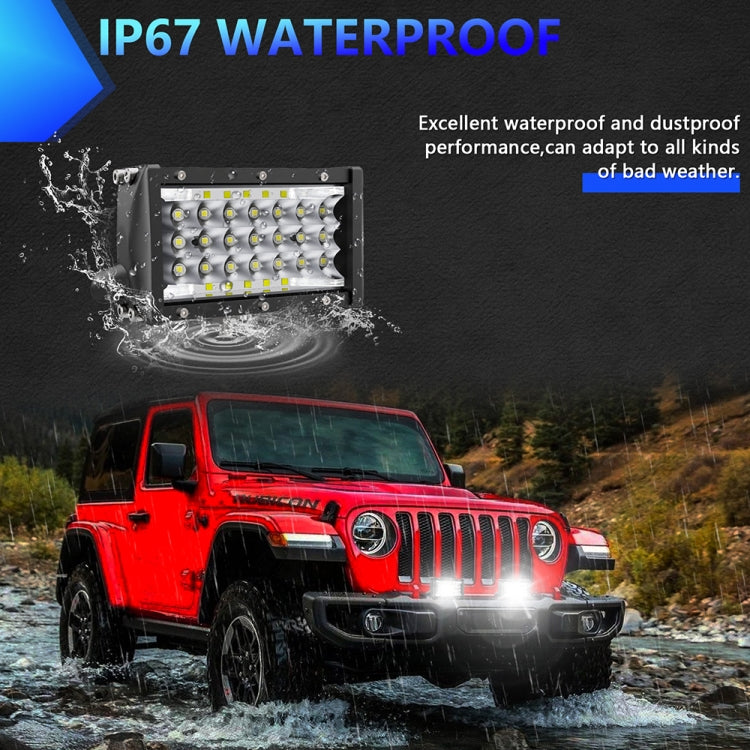 E9 17W 1 Pair 5 inch IP67 Waterproof Ultra-thin 5-Row Work Lights