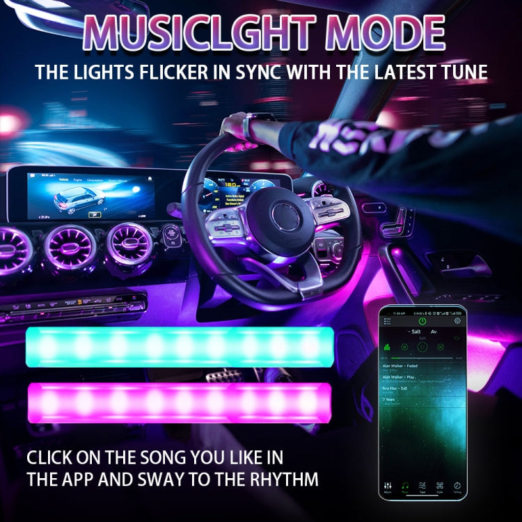 G4 Car USB RGB Foot LED Atmosphere Light with APP Control