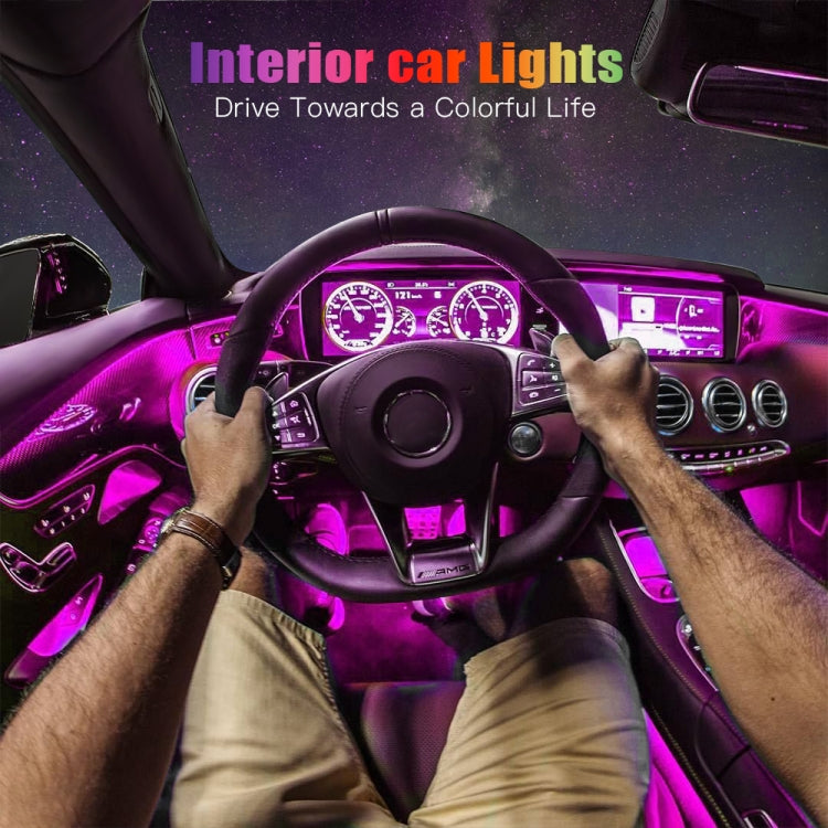 G4 Car USB RGB Foot LED Atmosphere Light with APP Control