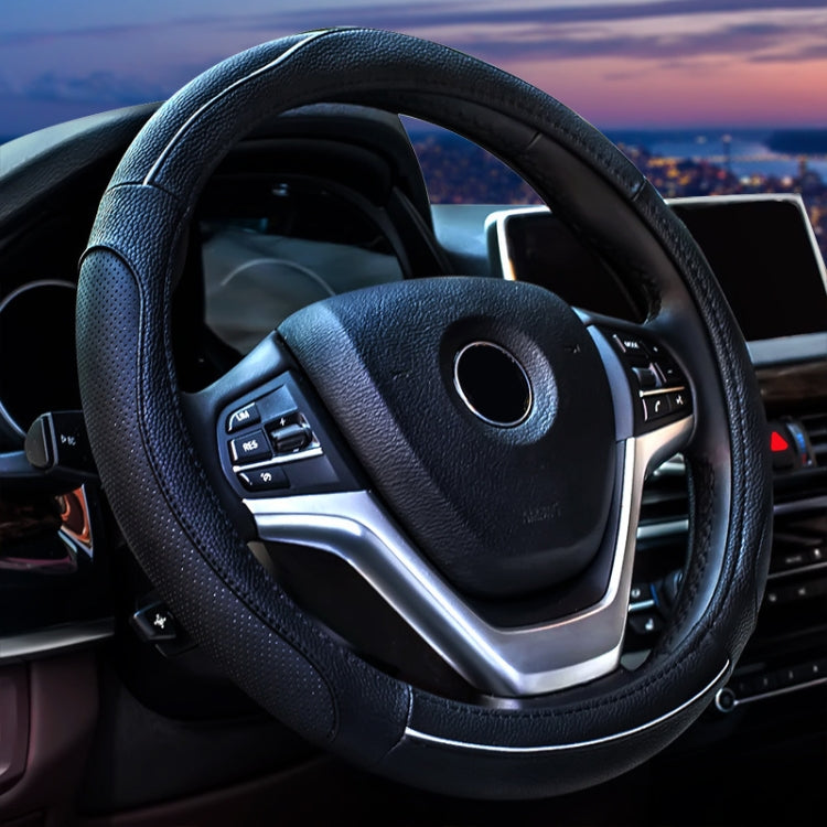 Round Style Car Universal Anti-skid Steering Wheel Cover, Diameter: 38cm