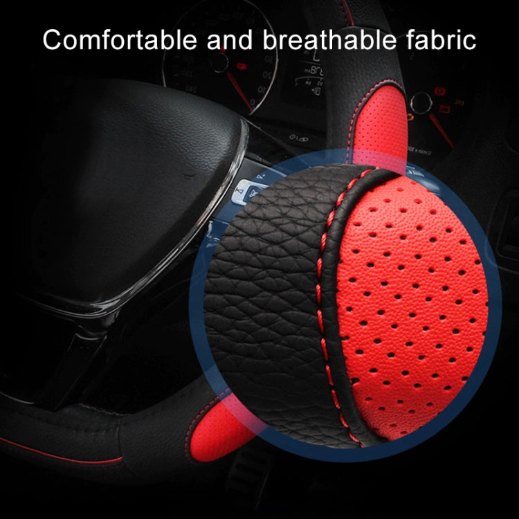 Round Style Car Universal Anti-skid Steering Wheel Cover, Diameter: 38cm