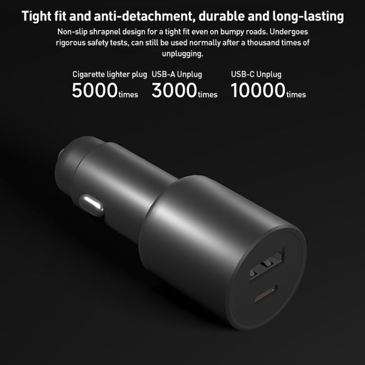 Original Xiaomi 43W Dual Ports USB + USB-C / Type-C Car Charger 1A1C