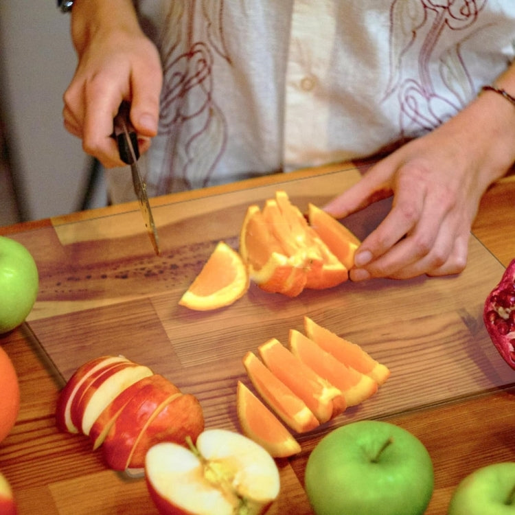 YX077 Transparent Acrylic Non Slip Cutting Board