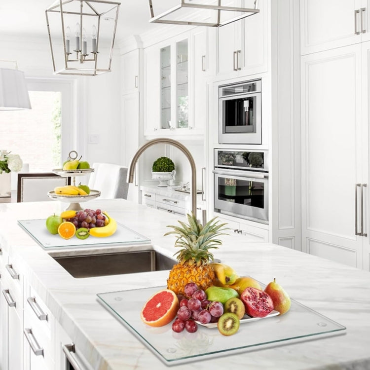 YX078 2pcs / Set Transparent Acrylic Non Slip Cutting Board