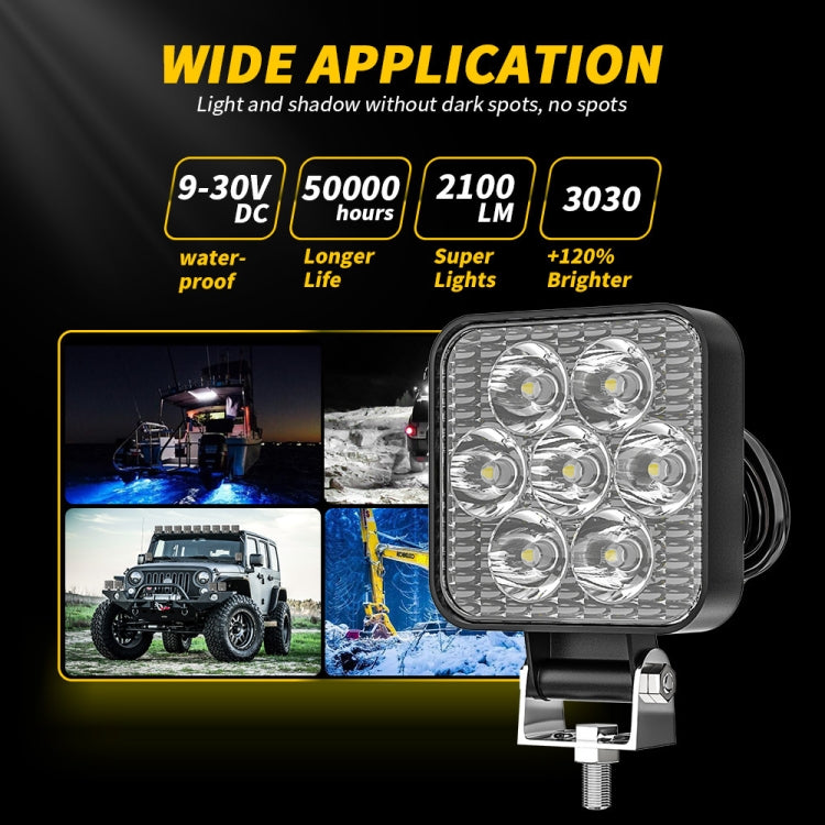 12-30V 12W 6000K 2.5 inch Car LED Engineering Auxiliary Light