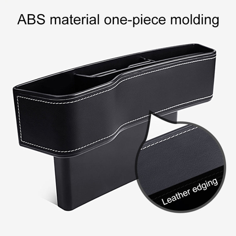 Versatile Leather Console Organiser with Cup Holder and Side Storage for Car