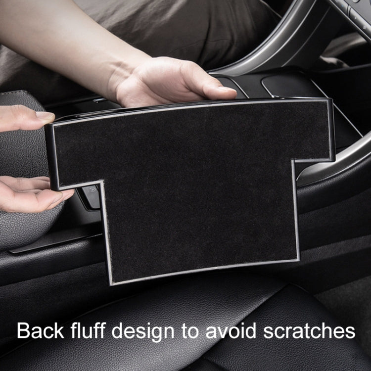 Versatile Leather Console Organiser with Cup Holder and Side Storage for Car