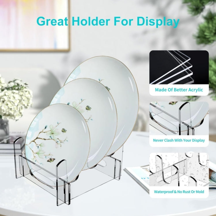 Acrylic Removable Plate Storage Rack Multi-layer Dish Drainer