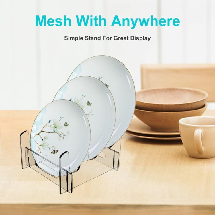 Acrylic Removable Plate Storage Rack Multi-layer Dish Drainer