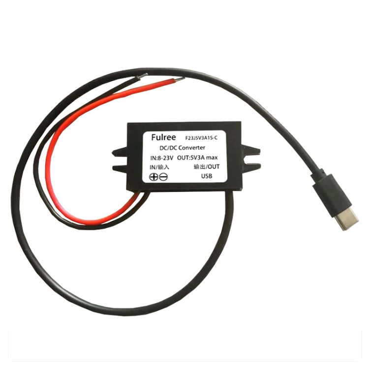 12V to 5V 3A Car Power Converter DC Module Voltage Regulator, Type-C Elbow, Type-C Straight, USB Female with Ears, Dual USB Female, USB+Micro USB, USB+mini, Dual USB with Ears, 2 in 1 Dual USB Female