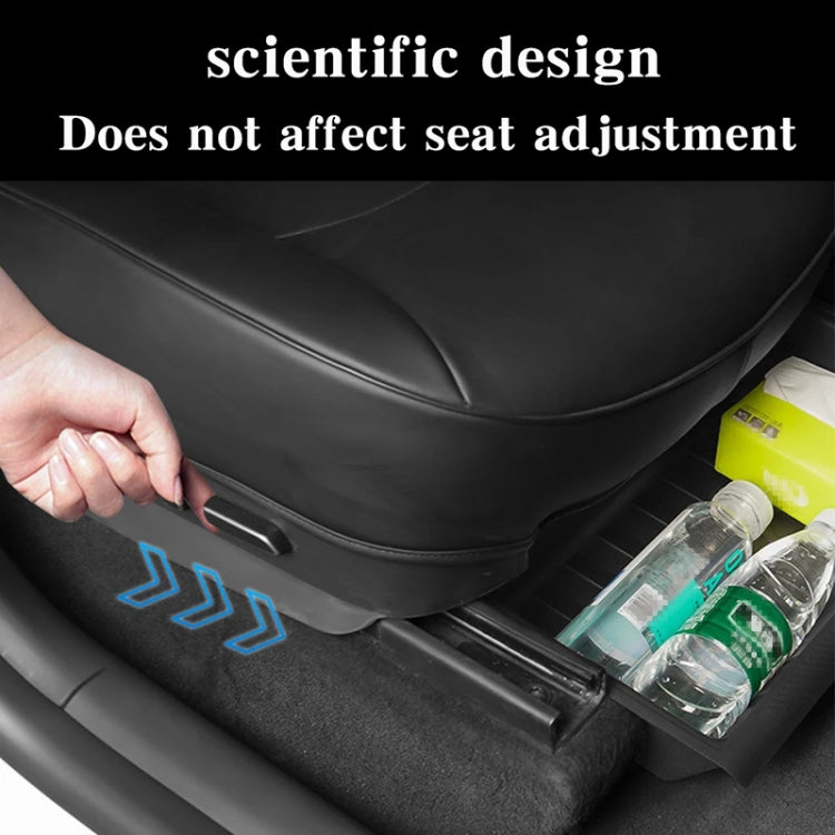 For Tesla Model Y 2021-2023 TPE Storage Organizer Under Car Seat