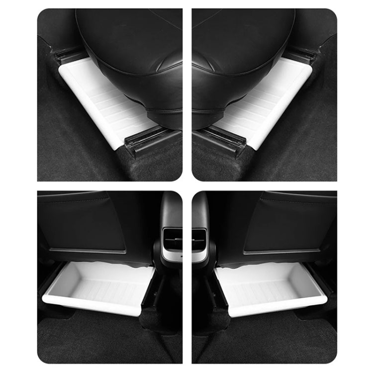 For Tesla Model Y 2021-2023 TPE Storage Organizer Under Car Seat