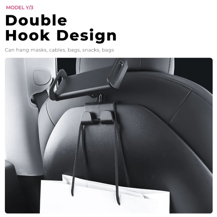 For Tesla Model 3 / Y Car Co-pilot Glove Box Hook Phone Tablet Holder