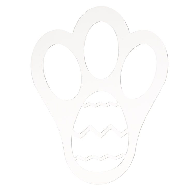 Acrylic Easter Bunny Footprint Template
