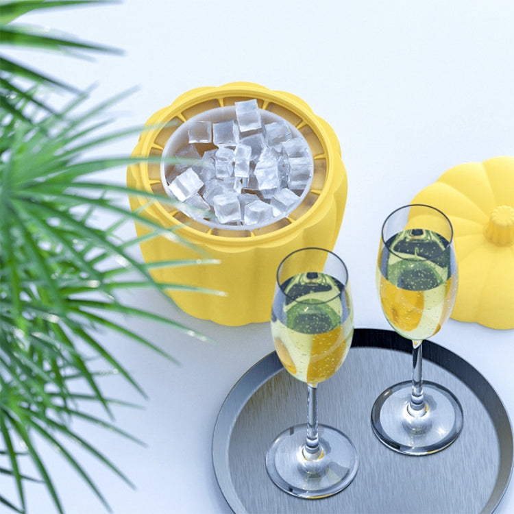 Silicone Pumpkin Double Ice Bucket with Lid