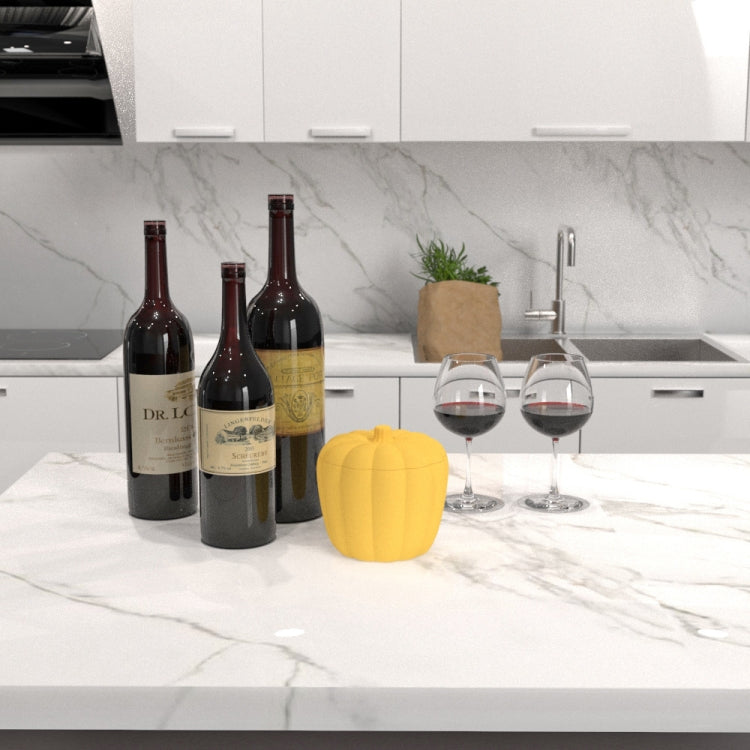 Silicone Pumpkin Double Ice Bucket with Lid