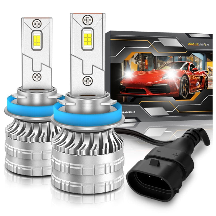 Pair 30W 3100lm 6000K Car LED Headlight Bulb