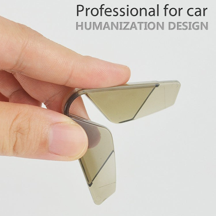 3R 3R-2107 Car Door Anti-collision Rubber Strip Invisible Protection Anti-scratch Aticker, 3R-2107 (Transparent Black), 3R-2107 (Transparent)